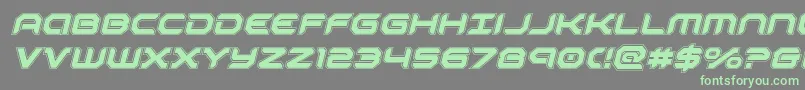 robotauracadital Font – Green Fonts on Gray Background