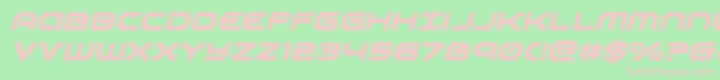 robotauracadital Font – Pink Fonts on Green Background