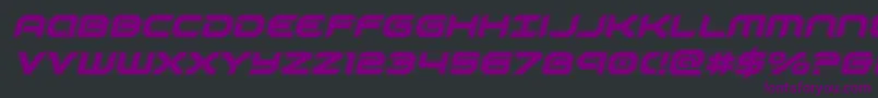 robotauracadital Font – Purple Fonts on Black Background