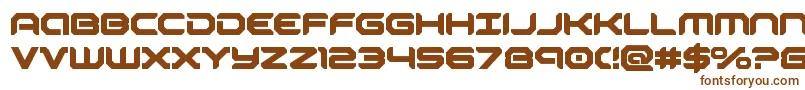 Шрифт robotaurbold – коричневые шрифты на белом фоне