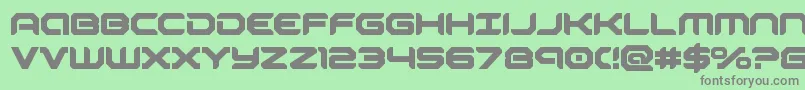 robotaurbold Font – Gray Fonts on Green Background