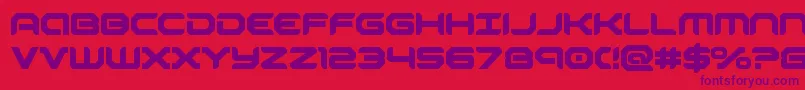robotaurbold Font – Purple Fonts on Red Background