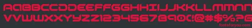 robotaurbold Font – Red Fonts on Black Background