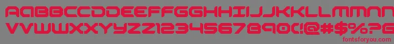 robotaurbold Font – Red Fonts on Gray Background