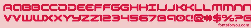 robotaurbold-Schriftart – Rote Schriften auf rosa Hintergrund