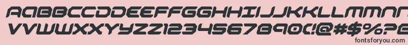 robotaurboldital Font – Black Fonts on Pink Background