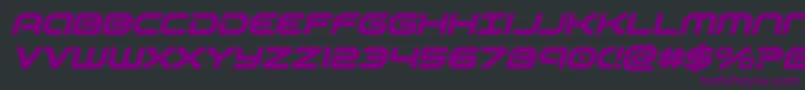 robotaurboldital Font – Purple Fonts on Black Background