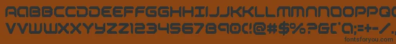 robotaurcond Font – Black Fonts on Brown Background