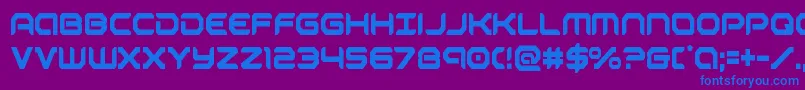 robotaurcond Font – Blue Fonts on Purple Background