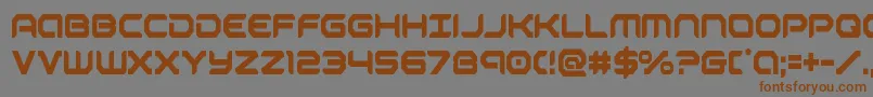 Więcej informacji o czcionce robotaurcond Czcionka robotaurcond – brązowe czcionki na szarym tle