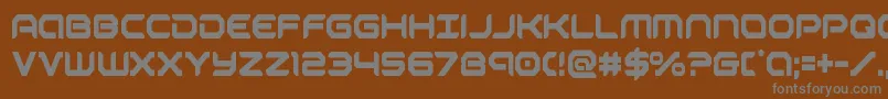 robotaurcond Font – Gray Fonts on Brown Background