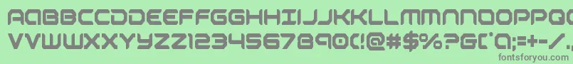 robotaurcond Font – Gray Fonts on Green Background