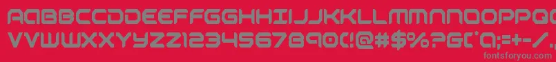 robotaurcond Font – Gray Fonts on Red Background