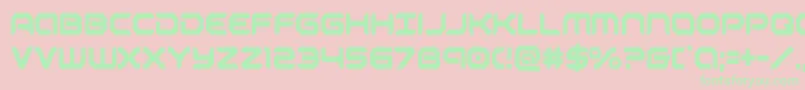 robotaurcond Font – Green Fonts on Pink Background