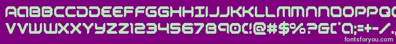 robotaurcond Font – Green Fonts on Purple Background