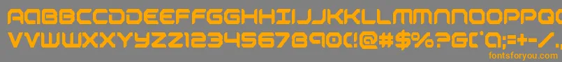 robotaurcond Font – Orange Fonts on Gray Background