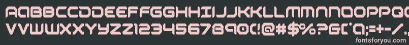 robotaurcond Font – Pink Fonts on Black Background