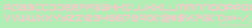 robotaurcond Font – Pink Fonts on Green Background