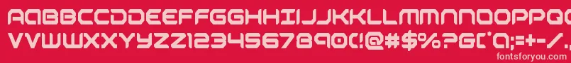 robotaurcond Font – Pink Fonts on Red Background