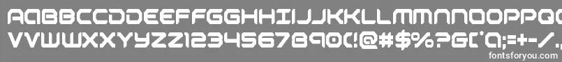 フォントrobotaurcond – 灰色の背景に白い文字