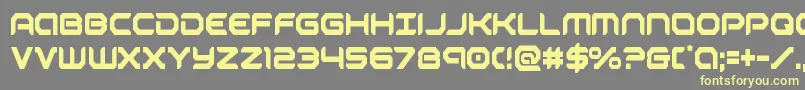 robotaurcond Font – Yellow Fonts on Gray Background