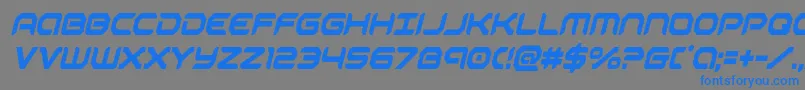 robotaurcondital Font – Blue Fonts on Gray Background