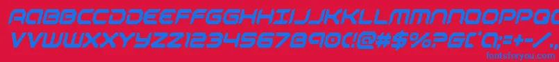 robotaurcondital Font – Blue Fonts on Red Background