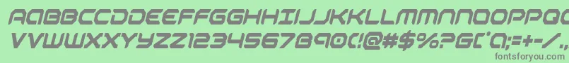 robotaurcondital Font – Gray Fonts on Green Background