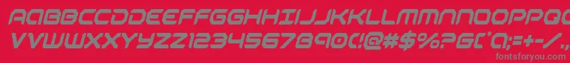 robotaurcondital Font – Gray Fonts on Red Background