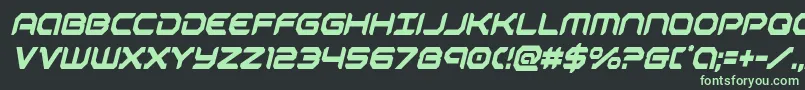 robotaurcondital Font – Green Fonts on Black Background