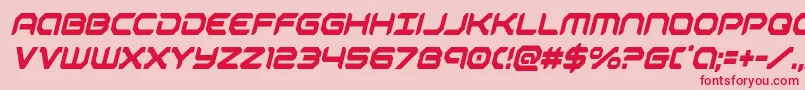 robotaurcondital Font – Red Fonts on Pink Background