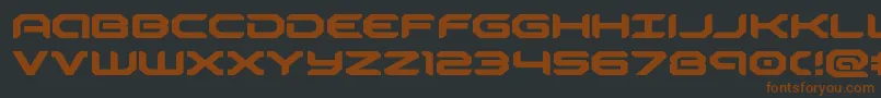 robotaurexpand Font – Brown Fonts on Black Background