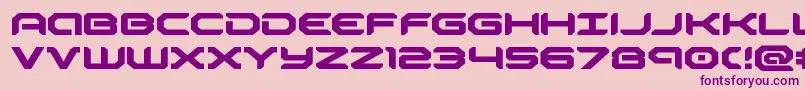 robotaurexpand Font – Purple Fonts on Pink Background