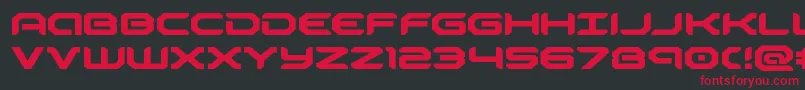 robotaurexpand Font – Red Fonts on Black Background