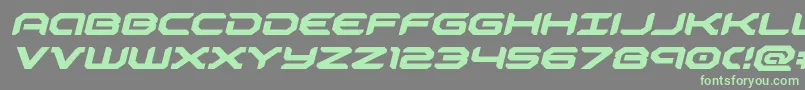 robotaurexpandital Font – Green Fonts on Gray Background