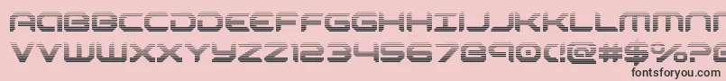 robotaurgrad Font – Black Fonts on Pink Background