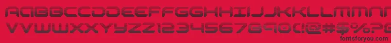 robotaurgrad Font – Black Fonts on Red Background