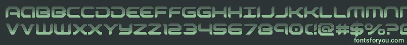 robotaurgrad Font – Green Fonts on Black Background