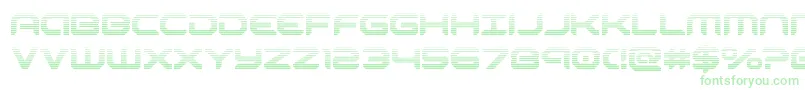 robotaurgrad Font – Green Fonts on White Background