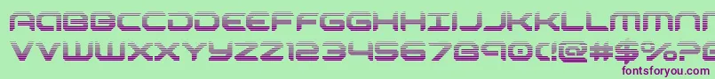 robotaurgrad Font – Purple Fonts on Green Background