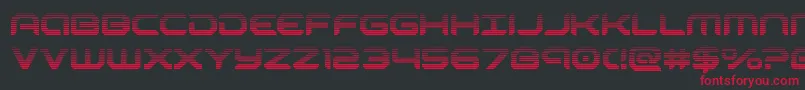 robotaurgrad-Schriftart – Rote Schriften auf schwarzem Hintergrund