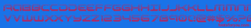 robotaurgrad Font – Red Fonts on Blue Background