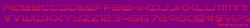 robotaurgrad Font – Red Fonts on Purple Background