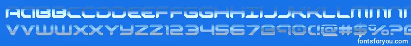 robotaurgrad Font – White Fonts on Blue Background