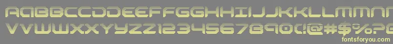 robotaurgrad Font – Yellow Fonts on Gray Background