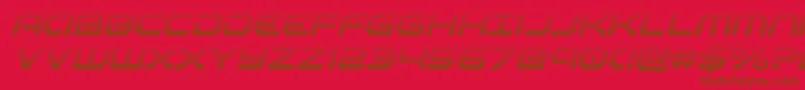robotaurgradital Font – Brown Fonts on Red Background