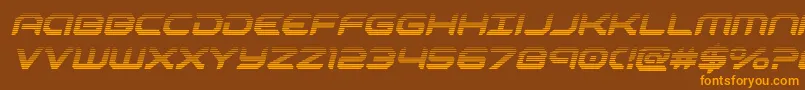 robotaurgradital Font – Orange Fonts on Brown Background
