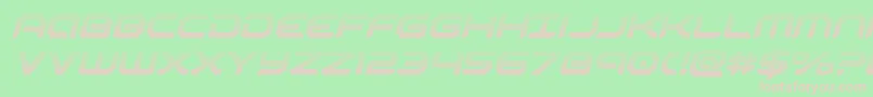 robotaurgradital Font – Pink Fonts on Green Background