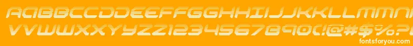 Шрифт robotaurgradital – белые шрифты на оранжевом фоне