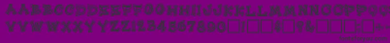 Heehaw Font – Black Fonts on Purple Background